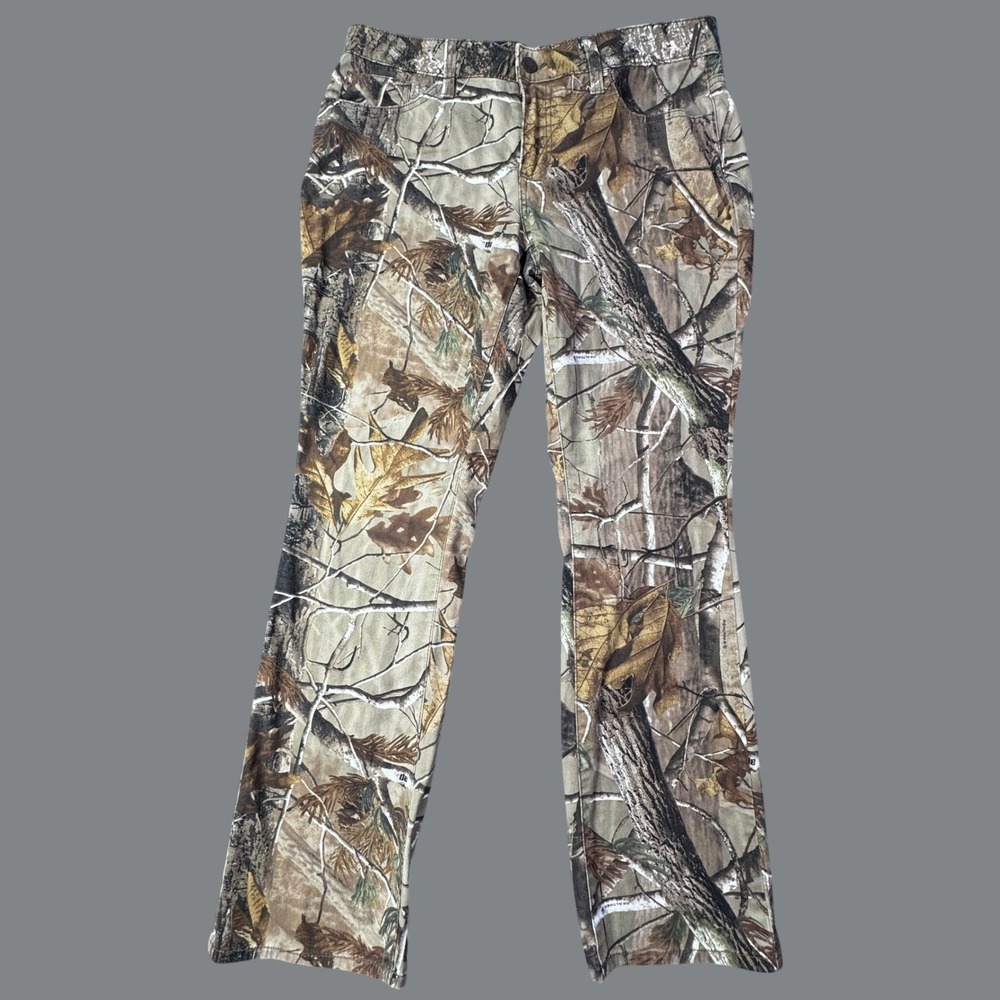 Realtree Camo Pants Womens 10 Brown AP Camouflage Hunting Outdoor